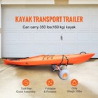 Adjustable Kayak Cart Canoe Carrier 350lbs Load With 12   Tires Foldable