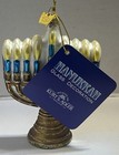 Kurt Adler Gold Jewish Menorah Glass Holiday Hanukkah Ornament 5  Tall