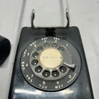 Vintage Stromberg-carlson Wall Mount Black Rotary Dial Telephone 554 Working