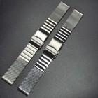Luxury Solid Stainless Steel Mesh Watch Strap Band 20mm 22mm Milanese Bracelet