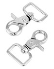 Swivel Snap Hooks 10 Pack Heavy Duty Trigger Snaps Nickel Plated Eye Closure S