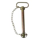 Lot Of 2 Goliath 7 8  Tractor Hitch Pin With Chain   Hp78wc