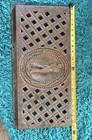 Rare Vintage Antique Cast Iron Golf Grate Panel Architectural Salvage