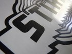 Vintage Look 2-1 2  3-5 8  Old School Stihl Sticker Black Custom Decal Chainsaw 