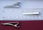 2 Men s Metal Necktie Tie Bar Clasp Clip Clamp Rhodium Silver Color 5 6x43mm