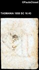 Australia Tasmainia 1858 Sc 16 Queen Victoria Vermillion 1 - Imperf Ung Fine  3