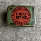 Lucky Strike Vintage Tobacco Tin 8oz  R a patterson Tobacco Co 