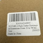 2-pack Brown Universal Downspout Extender Drain Pipe Flexible Gutter Extension