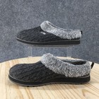 Bobs From Skechers Slippers Womens 11 Ice Angel Mules Gray Knit Faux Fur Casual