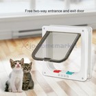 4 Way Lockable Pet Door Indoor And Outdoor Universal Cat And Dog Flap Diy Easy