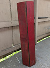 Vintage Camping Campaign Folding Table Slatted Wood Top Portable Cross Leg