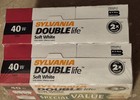 8 Pack Sylvania 40 Watt Soft White Double Life Light Bulbs Brand New  390 Lumens