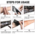 Henna Tattoo Stencil Kit  12 Sheets Temporary 6  X 15   Black