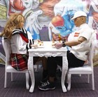 1 6 Dollhouse Miniature 5pcs For 11 5   Fashion Doll White Table And Chairs Toy