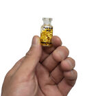 14k Pure Gold Leaf Flake Bottle Vial Of 100  Real Gold 14 Karat Flakes Good Luck