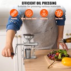 Manual Oil Press Machine Stainless Steel Oil Extractor Peanuts Sesame Seed