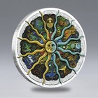 Zodiac Silver Plated Commemorative Coin     12 Astrology Signs Sun Moon Medal