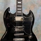 Usa Shipment Custom Shop Sg Gloss Black Solid Body Electric Guitar Chrome Parts