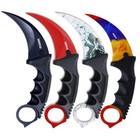 4pcs Tactical Combat Karambit Knife Survival Hunting Bowie Fixed Blade W  Sheath