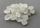 30 Pcs Clear Beach Combed Sea Glass  Choice Jewelry Quality Tinies