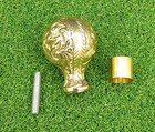 Vintage Style Solid Brass Ball Head Handle For Walking Stick     Antique Cane