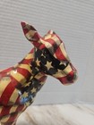 Donkey Figurine American Flag La Vie Resin  Stars Stripes Patriotic Usa  Vtg