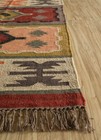 Natural Handwoven Wool Jute Rug Handmade Vintage Navajo Rug Tribal Kilim Rug