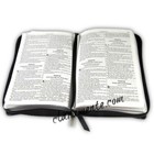 Kjv King James Zippered Compact Bible Black Leathertouch