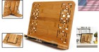 Elegant Retro Bamboo Book Stand For Reading And Cooking