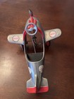 Vintage Coca Cola Silver Edition Die Cast Metal Pedal Plane 1 3 Scale 1995 Le