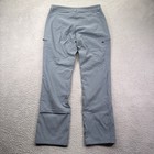 Eddie Bauer First Ascent Pants Womens 8 Blue Gray Cargo Fleece Lined Guide Pro