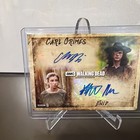 Walking Dead Season 8 Enid And Carl Grimes Dual Signed Autographed       Card  16 25