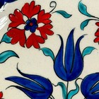 Meliha Coskun Signed Turkish Iznik Style Hand Painted Ceramic Plate 2007