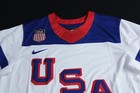 Team Usa Hockey Men s Nike Long Sleeve Striped Dri-fit Jersey White Large