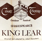 1958 Robert Benedetti Shakespeare King Lear  Chicago Play Program  Court Theatre