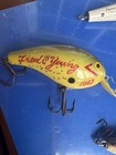 6 Vintage 4 Wood Fishing Lures  Ohio Regional Hand Made Fred Young Rare