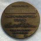 Fraternal Order Of Eagles  f o e   Once A Month Club 1964 Medal