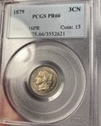 1879 3 Cent Nickel Pcgs Pr66 Gem Proof 3cn