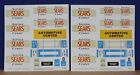 Marx 1995 Sears Service Center Gas Station 3 Sets Stickers  Instructions  Coa