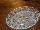 French Vintage 4-compartment Glass Dish