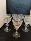 8 Peill Pfalzgraf Cut Crystal Wine Glasses Goblets 6 1 4  X 3 7 8 Vintage Unused