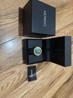 Movado Men s Chronograph Two-tone Stainless Steel Gold Black Dial Wristwatch Box