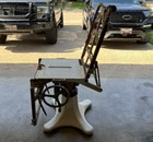Rare 1920   s Antique Mechanical Medical Examination Chair - Tattoo Chair