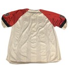 Vintage Boss Baseball Jersey Shirt Red White  Baggy Hip Hop Y2k 90s Size Xl