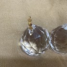 A Lot Of Two 19thc  Antique 2  Cut Crystal Glass Chandelier Ball For Bottom Tier