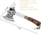 Camping Axe Survival Throwing Axe W sheath Wolf Head Tactical Tomahawk Camping