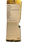Vintage A-z Metal Flip Mini Pocket Address Book In Good Shape Used