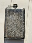 Antique Apollo Silver Co Hammered Hip Flask 1920s Epbm Vintage Prohibition As-is