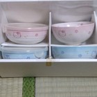 Hello Kitty Ceramic Tableware Set Of 7 Sanrio Pair Limited Vintage Rare Japan