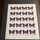 Usps Postage Stamps Sheet Of 20 Non Machinable Butterfly Colorado Hairstreak   